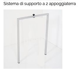 supporto centrale a 2 piedi
