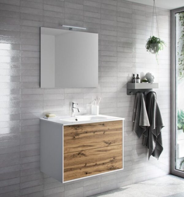 Mobile Bagno sospeso Argo rovere miele  60-70-80-90-100- cm
