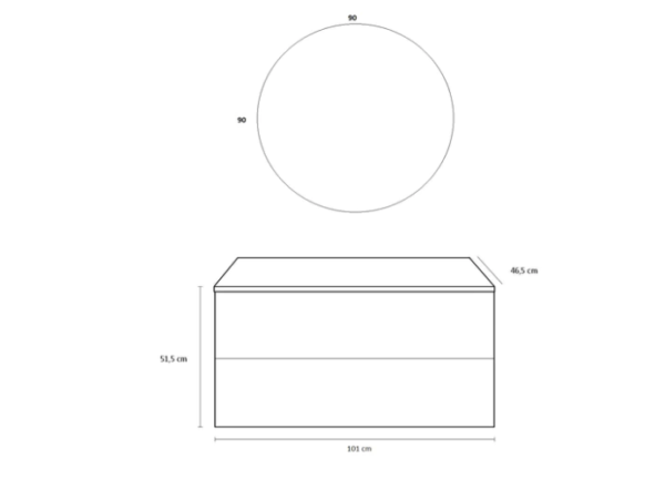 Mobile bagno Ego 100 cm  vari colori - immagine 7