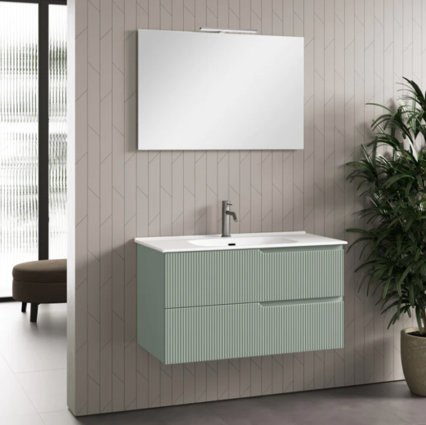 Mobile Bagno sospeso canneto   Salvia 61-71-81-91-101-121 cm
