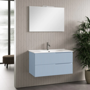 Mobile Bagno sospeso canneto   Azzurro  61-71-81-91-101-121 cm