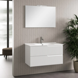 Mobile Bagno sospeso canneto  bianco 61-71-81-91-101-121 cm